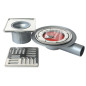 Chiusino Sifonato PP 100x100 / con Griglia Inox