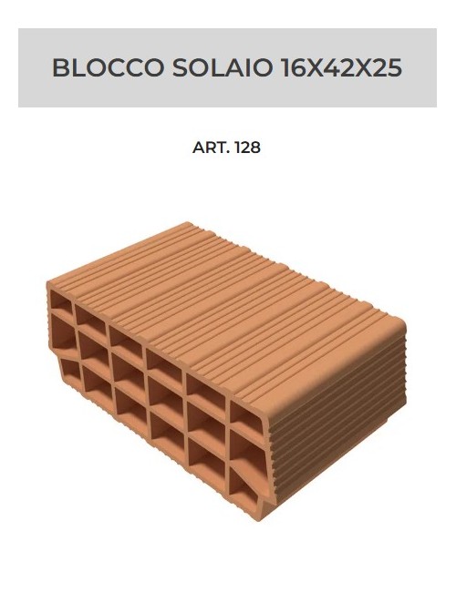 Blocchi solaio h16 con incastro T2d toppetti