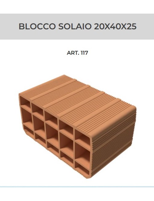 Blocchi solaio h20 senza incastro T2d toppetti