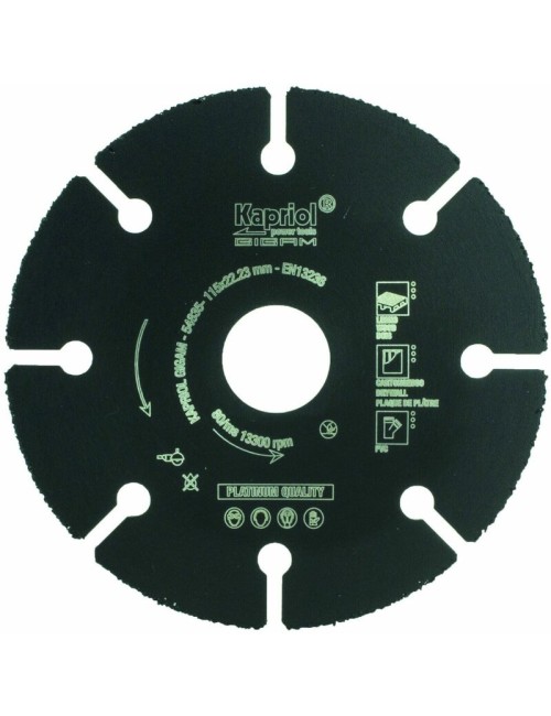 Disco DIAMANTATO per legno KAPRIOL EXPERT / Ø 115