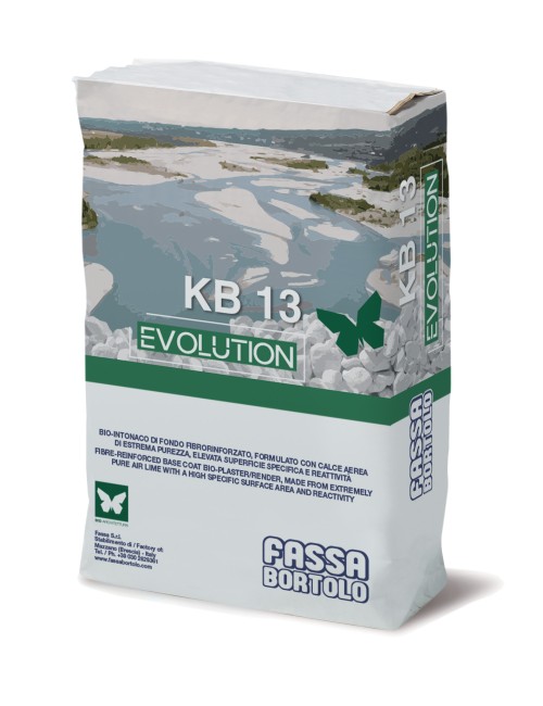 KB13 EVOLUTION FASSA /  INTONACO BASE CALCE /  bianco / sacchi da 25kg