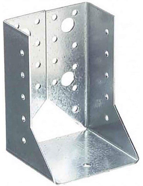 Scarpa d'ancoraggio con ali interne 80x120 mm / zincate