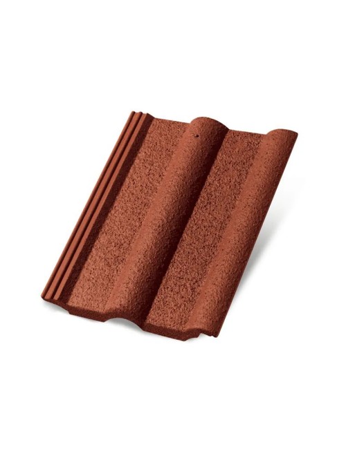 Tegola wierer cemento / doppia romana / rossa granigliata