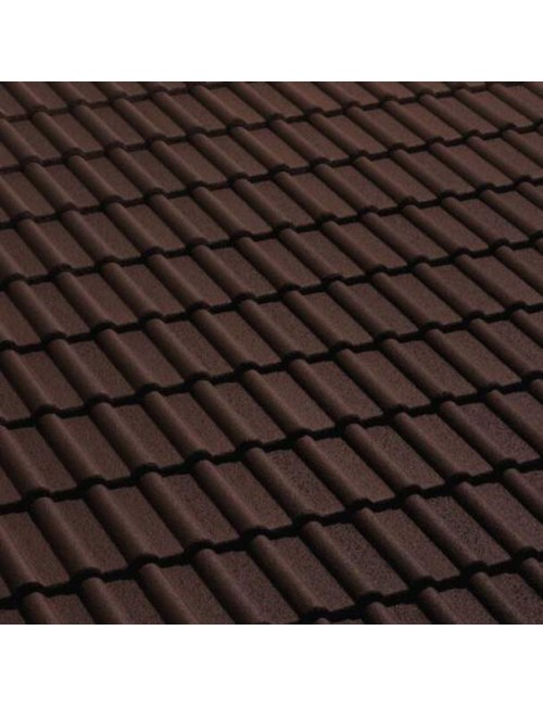 Tegola wierer cemento doppia romana testa di moro granulata