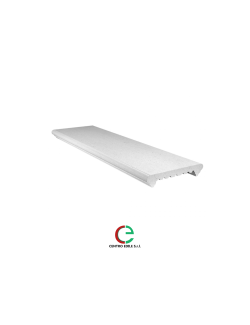 Coprimuro in cemento / superlevigato /  11,5x100 /  bianco roccia