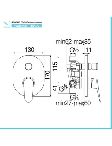 Blues mix doccia incasso...