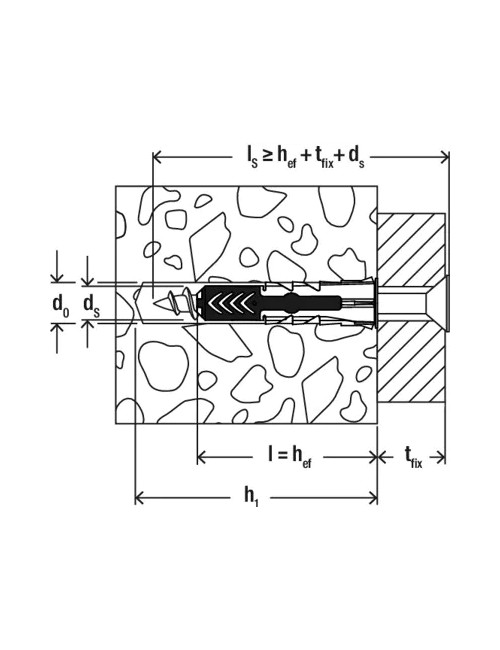 Tassello in nylon duopower 10 s fischer