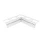 Angolo interno per Profilo Proterrace Drain FDP / Bianco / h.10