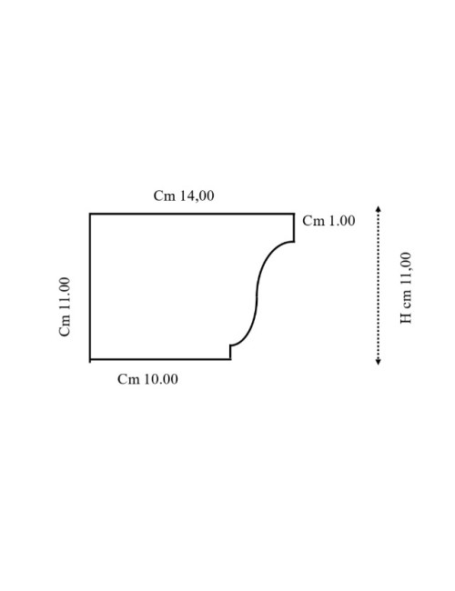 Testata sinistra per gronda prev.tdmtipo k6 sviluppo 381