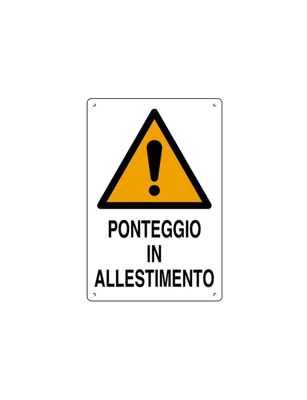 ponteggio in allestimento