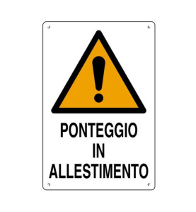 ponteggio in allestimento