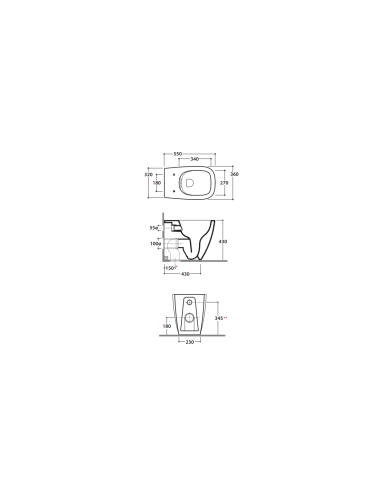 Genesis vaso cm.50x36 filo...
