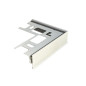 Angolo esterno proterrace double drip alluminio bianco h.10mm