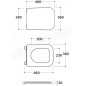 Stone coprivaso soft-close 52x36 bianco