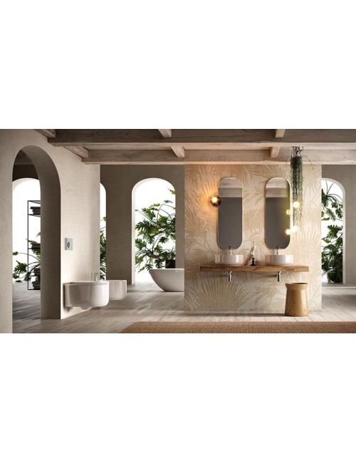 Hidra gio' evo 2.0 diam. 42 lavabo tondo appoggio bianco