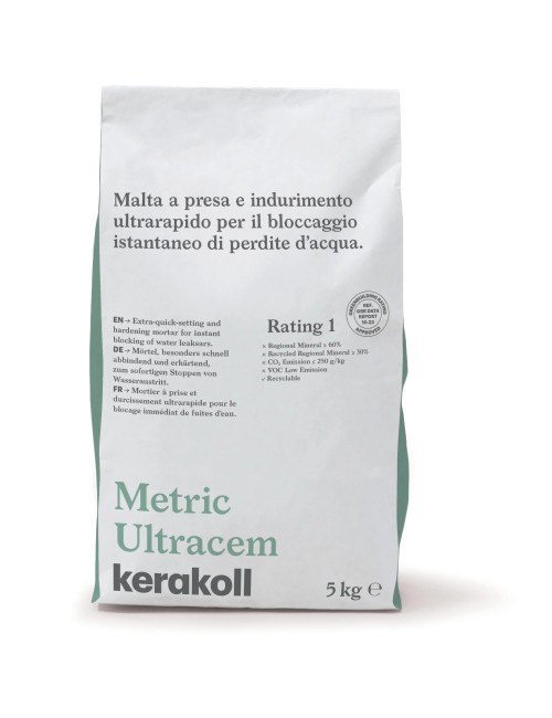 Metric ultracem 5 kg grigio