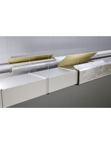 Lana roccia rotoli con alluminio