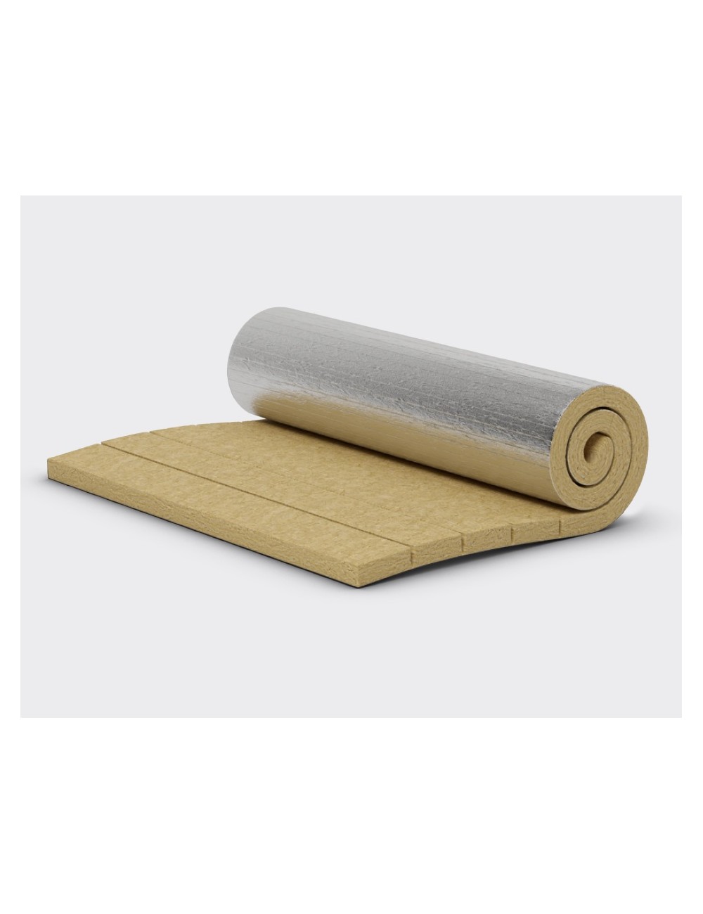 Lana roccia rotoli con alluminio