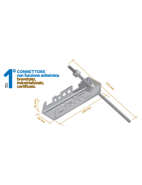 Connettore leca perimetrale