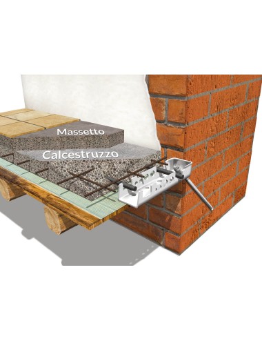 Connettori leca perimetrale standard spinotto 515mm