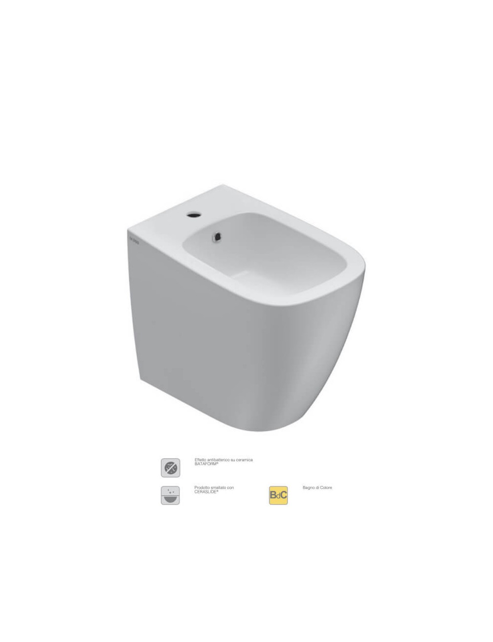 Bidet GLOBO GENESIS / Bianco / filo muro