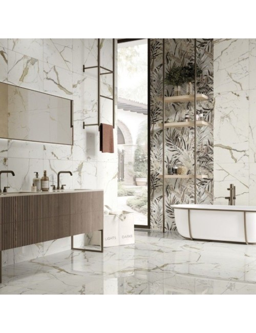 Cotto petrus vision statuario gold 59x118 lapp rett
