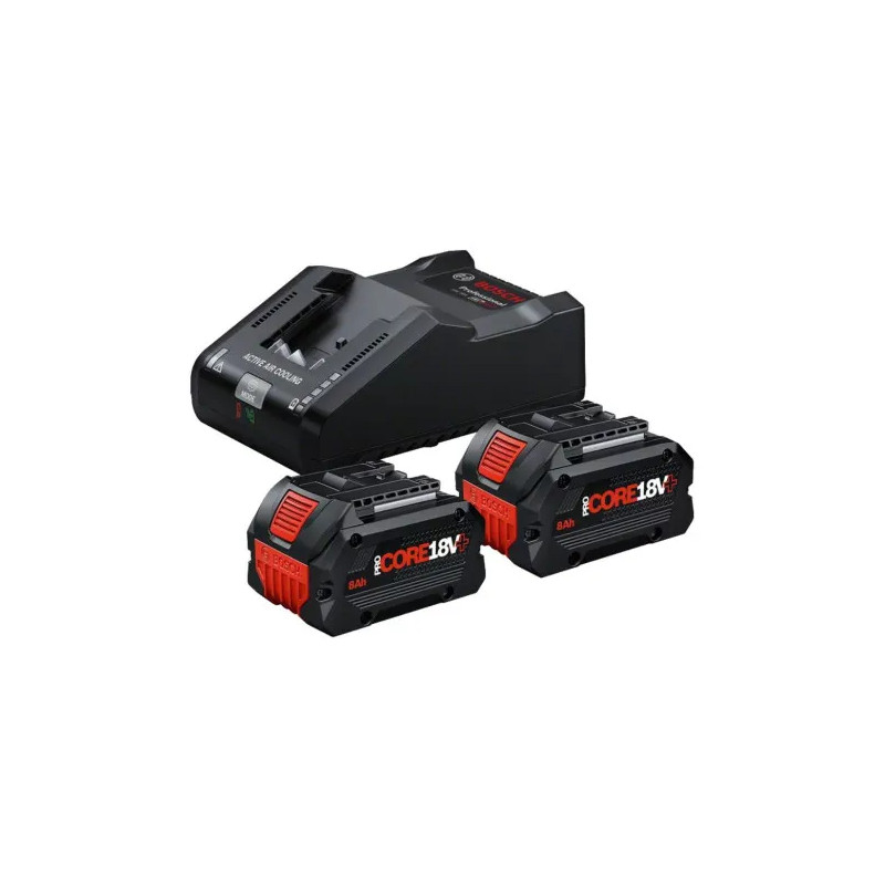 Kit 2 batterie procore da 18v 8.0ah + caricabatteria gal 18v-160 c