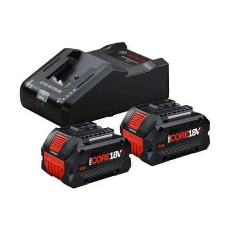 Kit 2 batterie procore da 18v 8.0ah + caricabatteria gal 18v-160 c