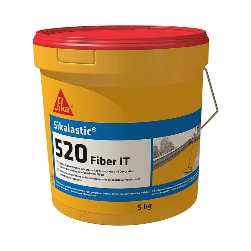 Sikalastic 520 fiber rosso da 5kg.