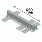 Ancoraggio per lamiera  l.650mm passo250mm inox