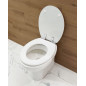 Coprivaso universale bianco s3 in poliestere