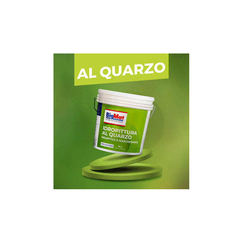 Pittura al quarzo bigmat/kerakoll lt.14 bianco/bc