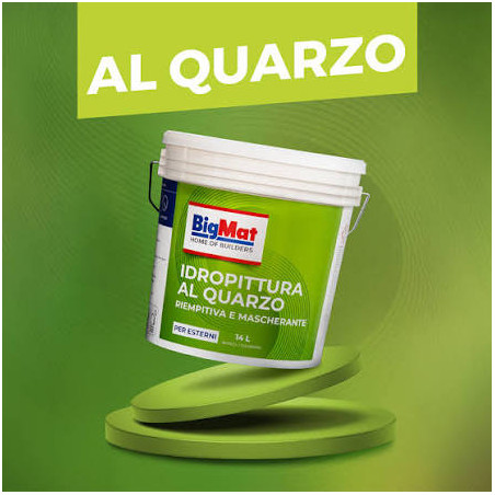 Pittura al quarzo bigmat/kerakoll lt.14 bianco/bc