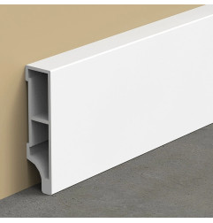 Battiscopa in pvc H. 4 cm. bianco